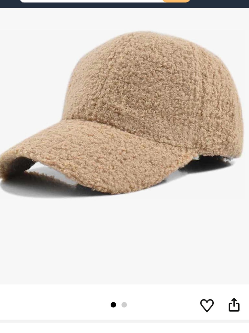 FOREVER 21 SHERPA BASEBALL HAT